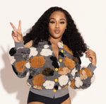 Flower bomb Puffer-Jacket